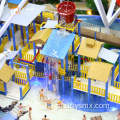 Modelos de construção de parques aquáticos edifícios de arquitetura de resina